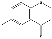 2,3-dihydro-6-methylthiochromene-4-thione Struktur