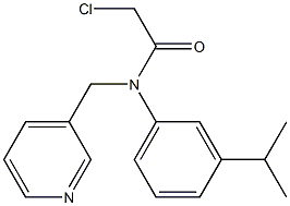 2-chloro-N-(3-isopropylphenyl)-N-((pyridin-3-yl)methyl)acetamide Struktur