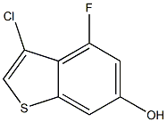 3-chloro-4-fluorobenzo[b]thiophen-6-ol Struktur