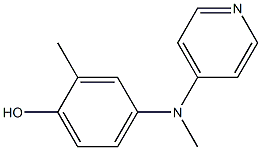 4-((pyridin-4-yl)methylamino)-2-methylphenol Struktur