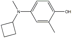 4-(cyclobutylmethylamino)-2-methylphenol Struktur