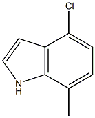 4-chloro-7-methyl-1H-indole Struktur