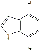 7-bromo-4-chloro-1H-indole Struktur