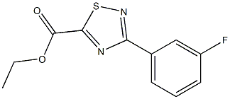 ethyl 3-(3-fluorophenyl)-1,2,4-thiadiazole-5-carboxylate Struktur