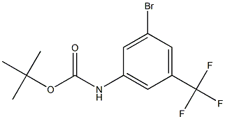 tert-butyl 3-bromo-5-(trifluoromethyl)phenylcarbamate Struktur