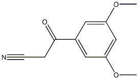 3,5-dimethoxbenzoylacetonitrile Struktur