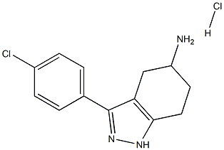 3-(4-chlorophenyl)-4,5,6,7-tetrahydro-1H-indazol-5-amine hydrochloride Struktur