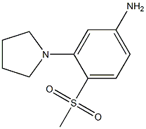 3-Pyrrolidin-1-yl-4-(methylsulphonyl)aniline Struktur