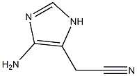 2-(5-amino-3H-imidazol-4-yl)acetonitrile Struktur