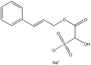 Sodium hydroxyl-(cinnamyloxycarbonyl)-methanesulfonate Struktur