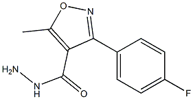 3-(4-fluorophenyl)-5-methylisoxazole-4-carbohydrazide Struktur