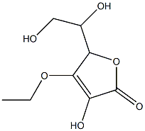 5-(1,2-Dihydroxy-ethyl)-4-ethoxy-3-hydroxy-5H-furan-2-one Struktur