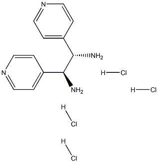 (S,S)-1,2-Di(4-pyridyl)-1,2-ethanediamine tetrahydrochloride Struktur