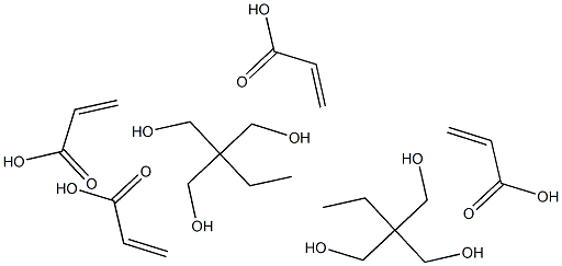 Ditrimethylolpropane tetraacrylate Struktur