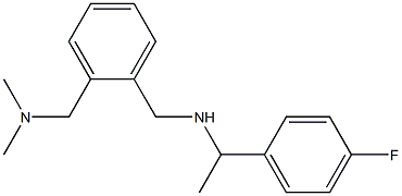 ({2-[(dimethylamino)methyl]phenyl}methyl)[1-(4-fluorophenyl)ethyl]amine Struktur