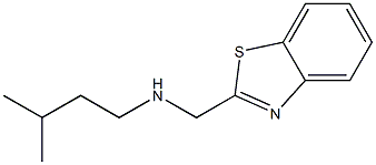 (1,3-benzothiazol-2-ylmethyl)(3-methylbutyl)amine Struktur