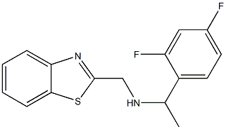 (1,3-benzothiazol-2-ylmethyl)[1-(2,4-difluorophenyl)ethyl]amine Struktur