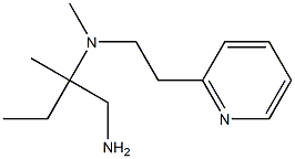 (1-amino-2-methylbutan-2-yl)(methyl)[2-(pyridin-2-yl)ethyl]amine Struktur