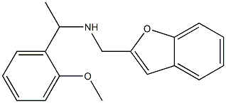 (1-benzofuran-2-ylmethyl)[1-(2-methoxyphenyl)ethyl]amine Struktur