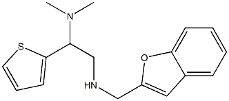 (1-benzofuran-2-ylmethyl)[2-(dimethylamino)-2-(thiophen-2-yl)ethyl]amine Struktur