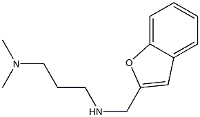 (1-benzofuran-2-ylmethyl)[3-(dimethylamino)propyl]amine Struktur