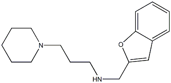 (1-benzofuran-2-ylmethyl)[3-(piperidin-1-yl)propyl]amine Struktur