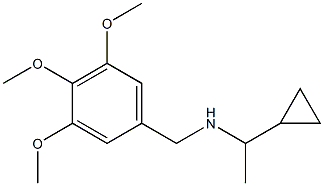 (1-cyclopropylethyl)[(3,4,5-trimethoxyphenyl)methyl]amine Struktur