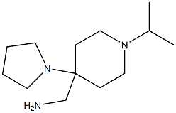 (1-isopropyl-4-pyrrolidin-1-ylpiperidin-4-yl)methylamine Struktur