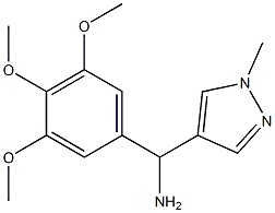 (1-methyl-1H-pyrazol-4-yl)(3,4,5-trimethoxyphenyl)methanamine Struktur