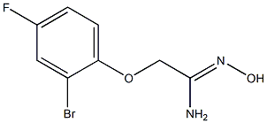 (1Z)-2-(2-bromo-4-fluorophenoxy)-N'-hydroxyethanimidamide Struktur