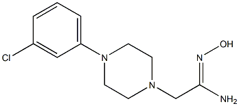 (1Z)-2-[4-(3-chlorophenyl)piperazin-1-yl]-N'-hydroxyethanimidamide Struktur