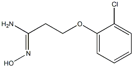 (1Z)-3-(2-chlorophenoxy)-N'-hydroxypropanimidamide Struktur