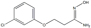 (1Z)-3-(3-chlorophenoxy)-N'-hydroxypropanimidamide Struktur