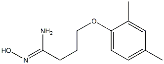 (1Z)-4-(2,4-dimethylphenoxy)-N'-hydroxybutanimidamide Struktur