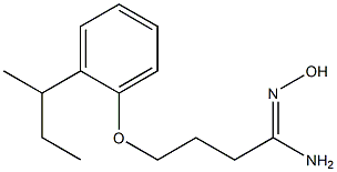 (1Z)-4-(2-sec-butylphenoxy)-N'-hydroxybutanimidamide Struktur