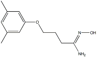 (1Z)-4-(3,5-dimethylphenoxy)-N'-hydroxybutanimidamide Struktur