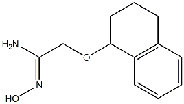 (1Z)-N'-hydroxy-2-(1,2,3,4-tetrahydronaphthalen-1-yloxy)ethanimidamide Struktur