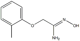 (1Z)-N'-hydroxy-2-(2-methylphenoxy)ethanimidamide Struktur