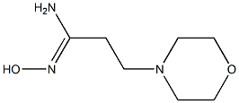 (1Z)-N'-hydroxy-3-morpholin-4-ylpropanimidamide Struktur