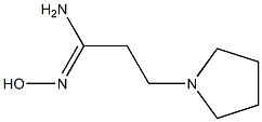 (1Z)-N'-hydroxy-3-pyrrolidin-1-ylpropanimidamide Struktur