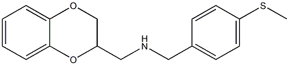 (2,3-dihydro-1,4-benzodioxin-2-ylmethyl)({[4-(methylsulfanyl)phenyl]methyl})amine Struktur