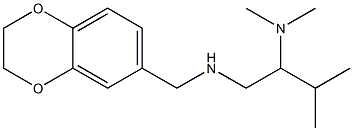 (2,3-dihydro-1,4-benzodioxin-6-ylmethyl)[2-(dimethylamino)-3-methylbutyl]amine Struktur