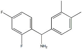 (2,4-difluorophenyl)(3,4-dimethylphenyl)methanamine Struktur