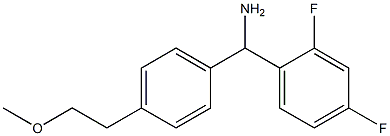 (2,4-difluorophenyl)[4-(2-methoxyethyl)phenyl]methanamine Struktur