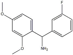 (2,4-dimethoxyphenyl)(3-fluorophenyl)methanamine Struktur