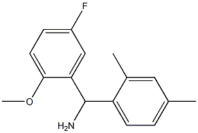 (2,4-dimethylphenyl)(5-fluoro-2-methoxyphenyl)methanamine Struktur