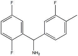 (2,5-difluorophenyl)(3-fluoro-4-methylphenyl)methanamine Struktur