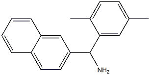 (2,5-dimethylphenyl)(naphthalen-2-yl)methanamine Struktur