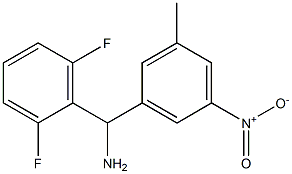 (2,6-difluorophenyl)(3-methyl-5-nitrophenyl)methanamine Struktur