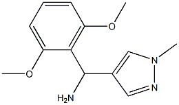 (2,6-dimethoxyphenyl)(1-methyl-1H-pyrazol-4-yl)methanamine Struktur